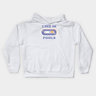 i pee in pools - pastel colour Kids Hoodie